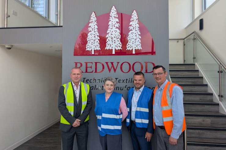 West Lancashire MP visits high-tech healthcare fabric specialist Redwood TTM